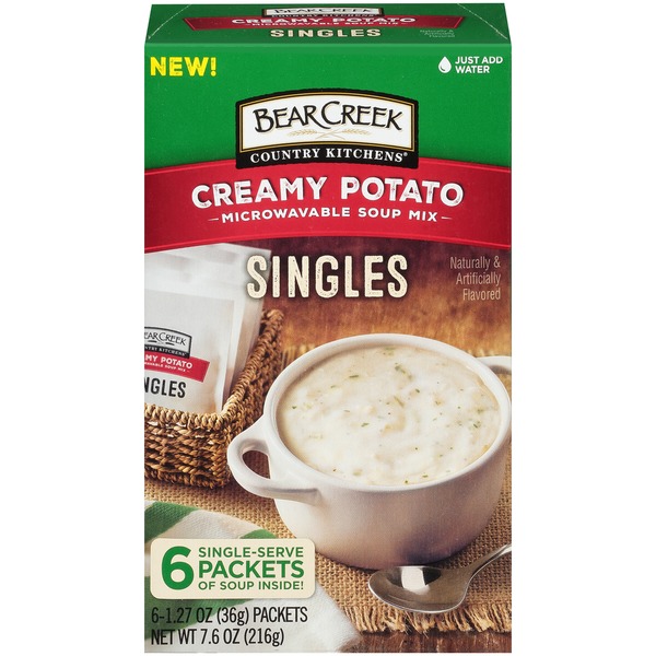 Soup, Broth & Bouillon Bear Creek Country Kitchens Creamy Potato Microwavable Singles Soup Mix hero