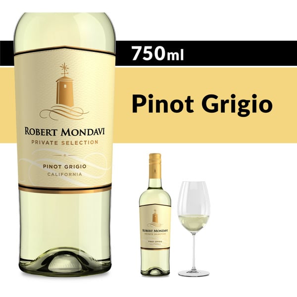 White Wine Robert Mondavi Private Selection Pinot Grigio White Wine Bottle hero