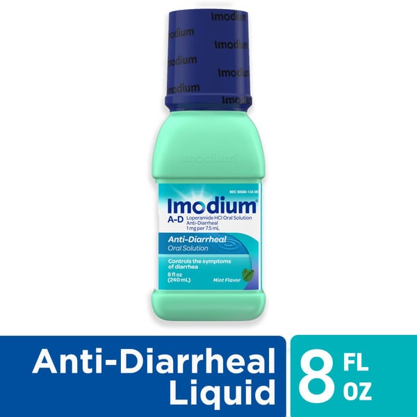 Digestion IMODIUM A-D Liquid Anti-Diarrheal Medicine, Mint Flavor hero