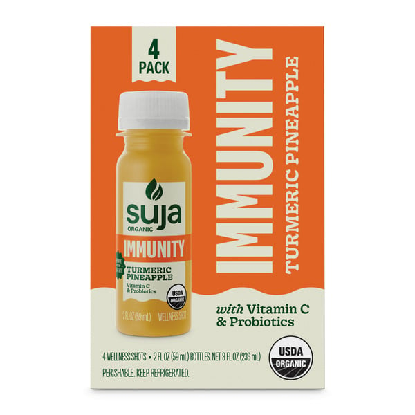 Suja Organic Immunity Turmeric Pineapple Wellness Shots hero