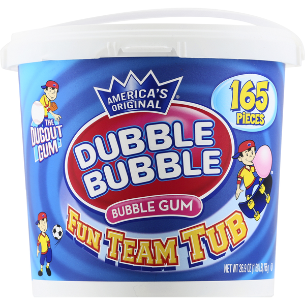 Mint & Gum Dubble Bubble Bubble Gum, Fun Team Tub hero