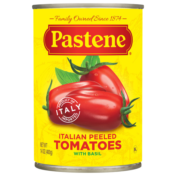 Pasta Sauce Pastene Italian Peeled Tomatoes hero