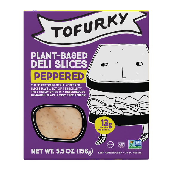 Tofu and Meat Alternatives Tofurky Peppered Deli Slices hero