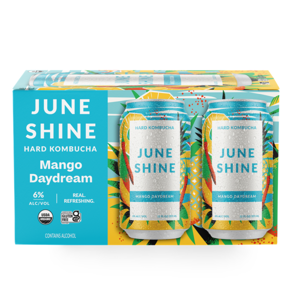 Beers & Coolers JuneShine   Mango Daydream Hard Kombucha hero