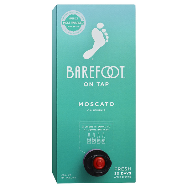 Spirits Barefoot On Tap Moscato White Wine Box Wine hero