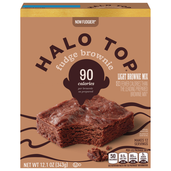 Doughs, Gelatins & Bake Mixes Halo Top Brownie Mix, Fudge Brownie, Light hero