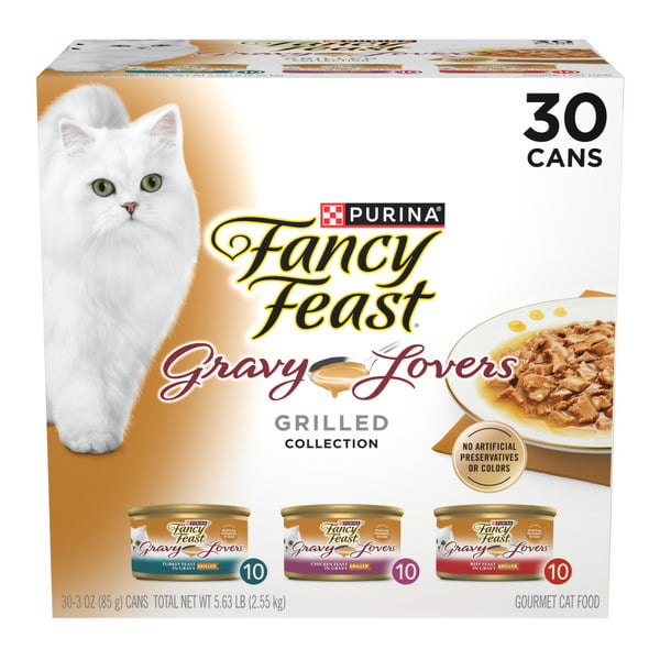 Cat Food Purina Fancy Feast Gravy Lovers Poultry and Beef Grilled Gourmet Wet Cat Food hero