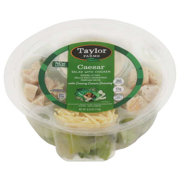 Prepared Soups & Salads Taylor Farms Salad, with Chicken, Caesar hero