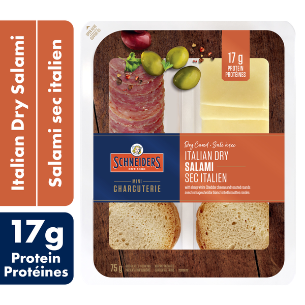 Frozen Meat & Seafood Schneiders Dry Cured Italian Dry Salami Snack Kit hero