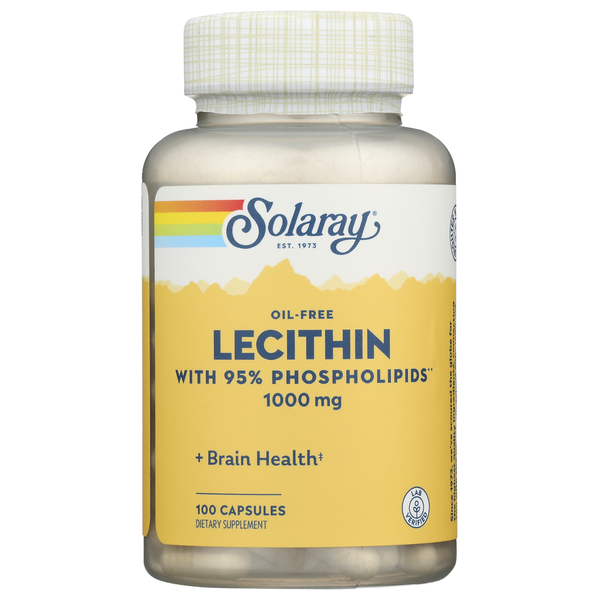 Dietary Supplements Solaray Lecithin, Oil Free hero