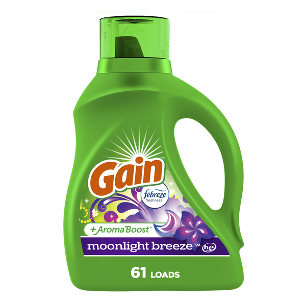 Laundry Gain Liquid Laundry Detergent, Moonlight Breeze, 61 Loads hero