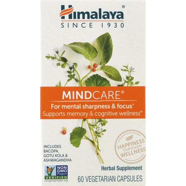 Stress & Sleep Aids Himalaya MindCare, Vegetarian Capsules hero