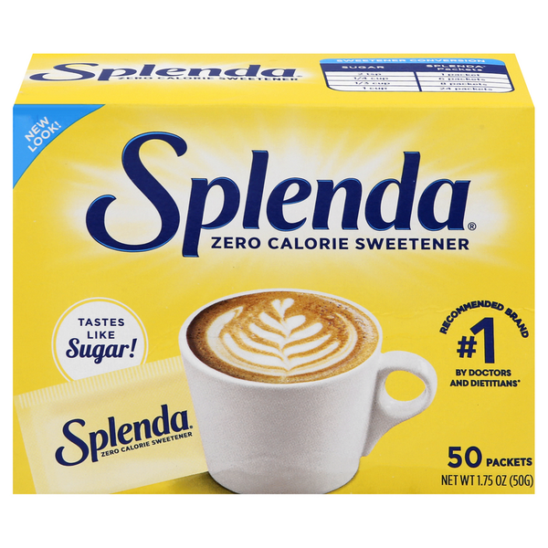 Baking Supplies & Decor Splenda Sweeteners, Zero Calorie, Packets hero