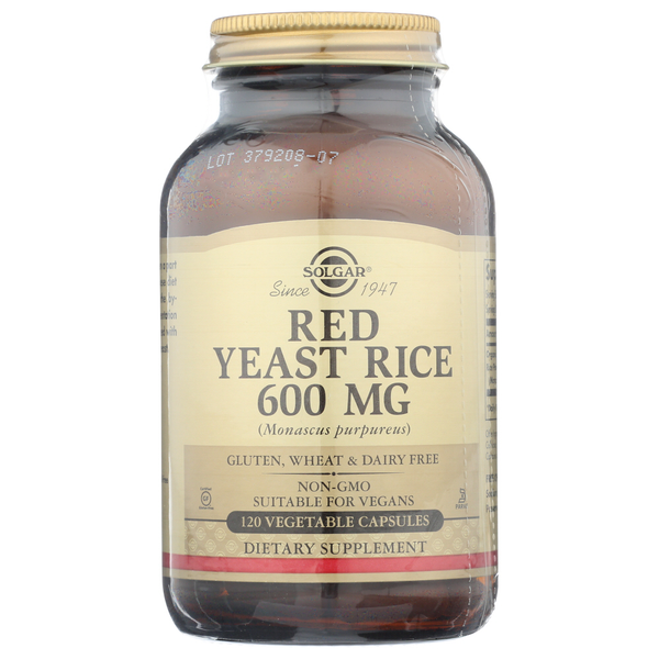 Vitamins & Supplements Solgar Red Yeast Rice capsules hero