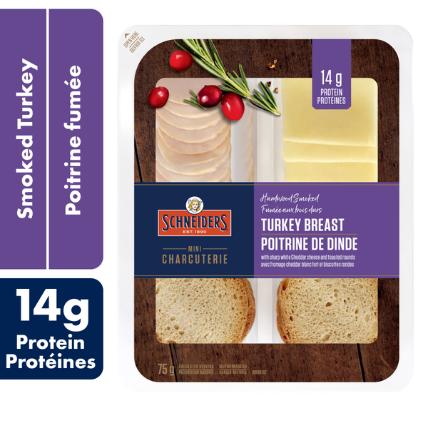 Packaged Poultry Schneiders Hardwood Smoked Turkey Breast Snack Kit hero