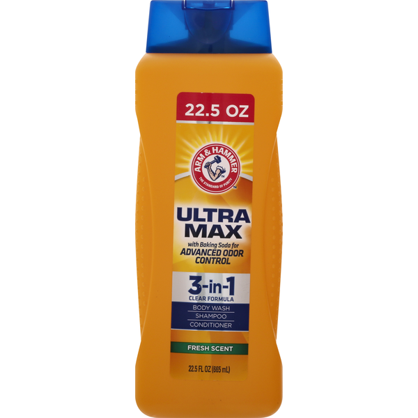 Body Lotions & Soap Arm & Hammer Body Wash/Shampoo/Conditioner, 3-in-1, Fresh Scent hero