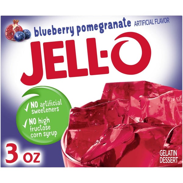 Doughs, Gelatins & Bake Mixes Jell-O Blueberry Pomegranate Gelatin Dessert Mix hero