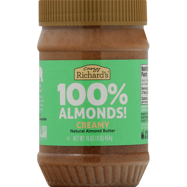 Spreads Crazy Richard’s Wholly Rollies Almond Butter, Natural, Creamy hero