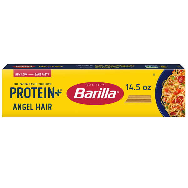 Dry Pasta Barilla Protein+ (Plus) Spaghetti Pasta - plant based pasta - Made from Lentils, Chickpeas & Peas hero