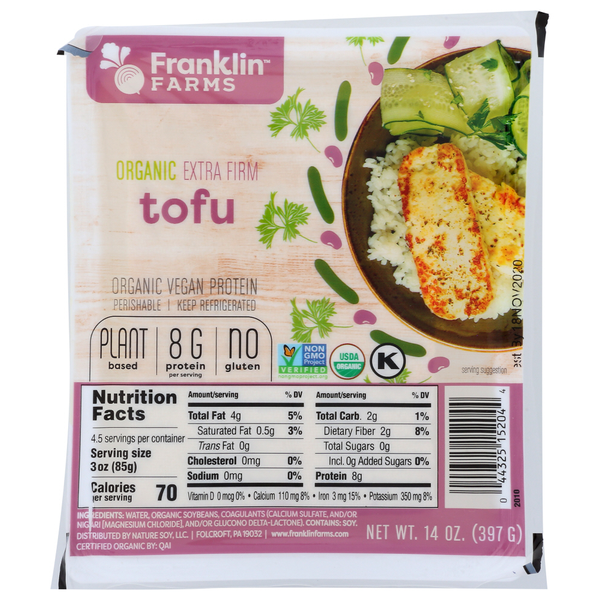 Tofu & Meat Alternatives Franklin Farms Organic Tofu hero