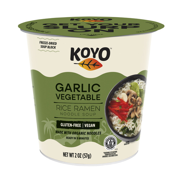 Instant Foods KOYO Garlic Vegetable Rice Ramen Noodle soup hero