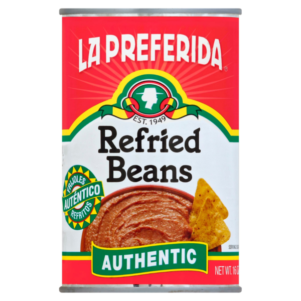 Canned Meals & Beans La Preferida Authentic Refried Beans, Creamy hero