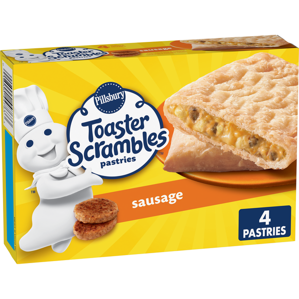 Frozen Breakfast Pillsbury Sausage Toaster Scrambles Frozen Pastries hero