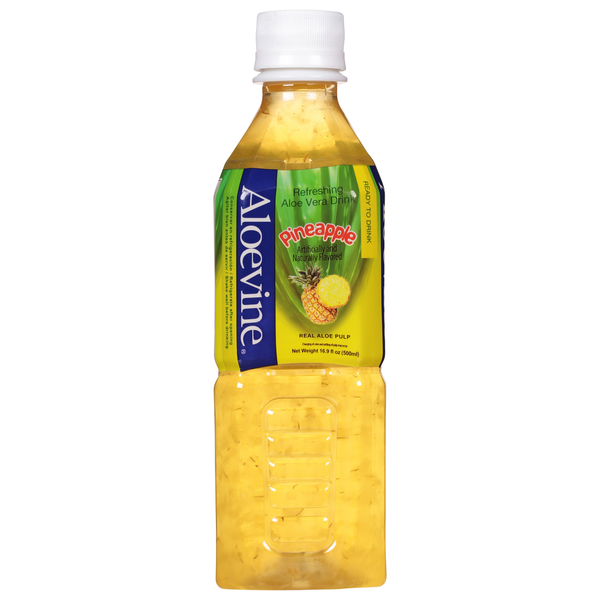 Juice & Nectars Aloevine Aloe Vera Drink, Pineapple hero