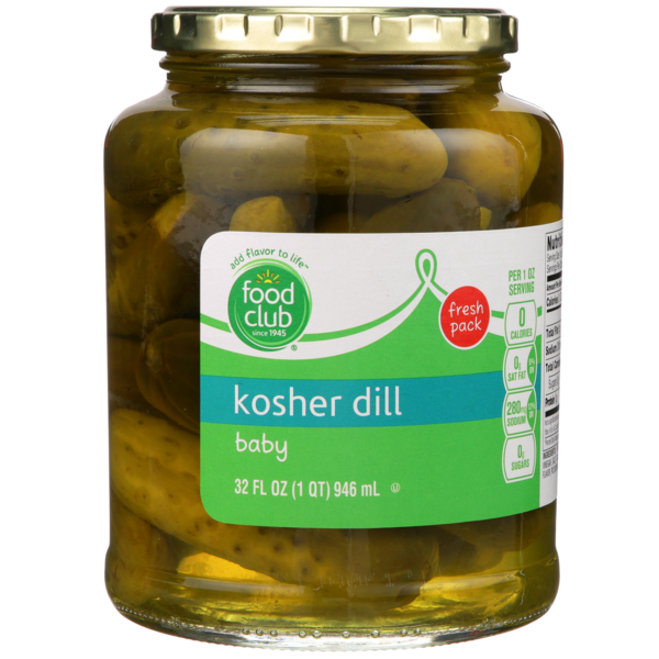 Kosher Foods Food Club Baby Kosher Dill hero