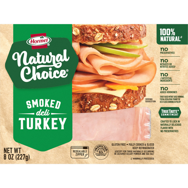 Lunch Meat Hormel Natural Choice Smoked Deli Turkey hero