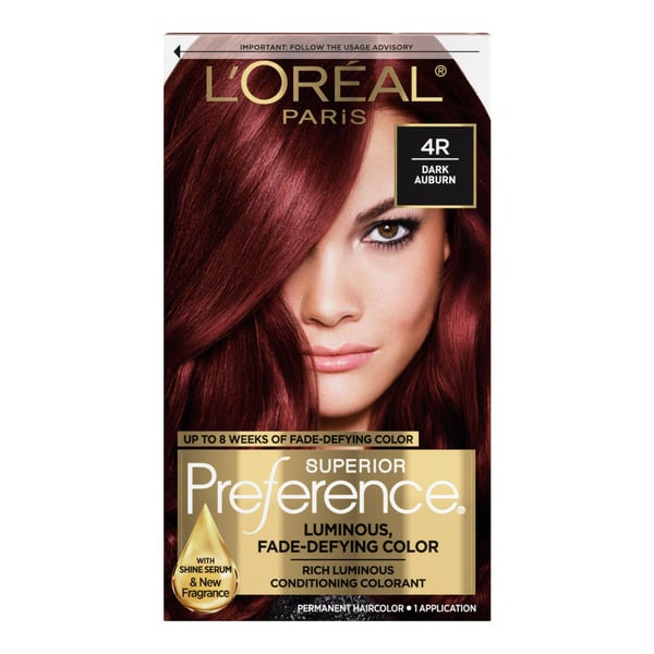 Hair Care L'Oreal Permanent Hair Color, 4R Dark Auburn hero