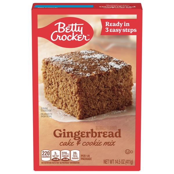 Doughs, Gelatins & Bake Mixes Betty Crocker Cake & Cookie Mix, Gingerbread hero