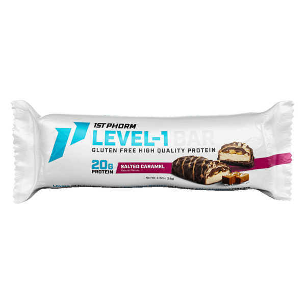 Candy & Chocolate 1st Phorm Level-1 Bar Salted Caramel hero