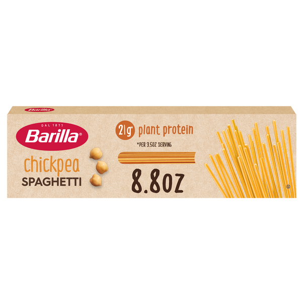 Dry Pasta Barilla Chickpea Spaghetti Pasta - Vegan, Gluten Free, Non GMO & Kosher - Plant Based hero