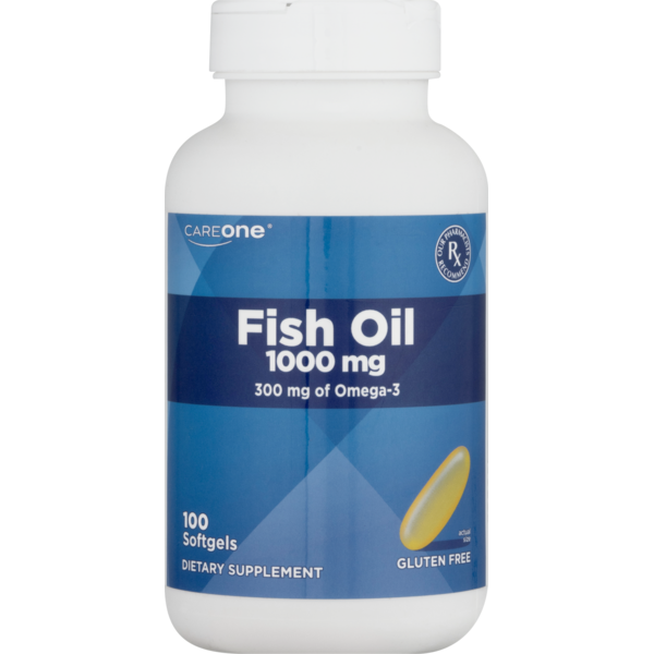 Vitamins & Supplements CareOne Fish Oil w/Omega-3 1000 mg hero