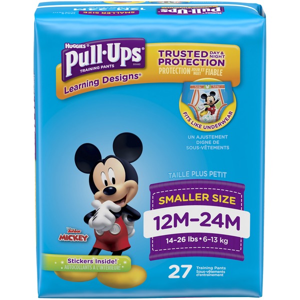 Diapers & Wipes Pull-Ups Training Pants, Mickey, 12M-24M (14-26 lbs) hero