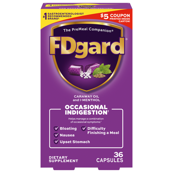 Vitamins & Supplements FDgard Occasional Indigestion, Capsules hero