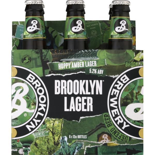 Beers & Coolers Brooklyn Brewery Beer, Hoppy Amber Lager, 6 Pack hero