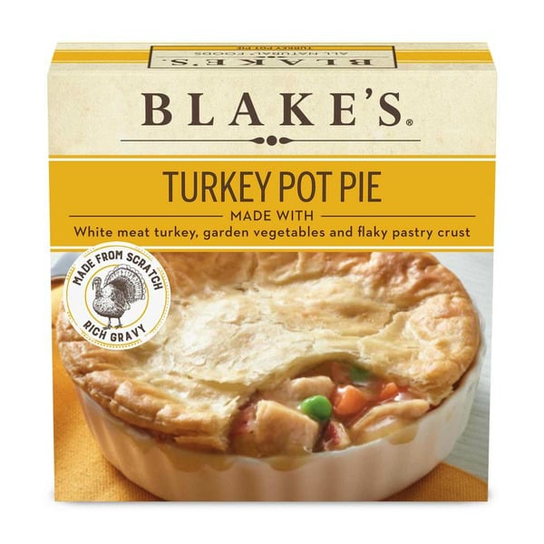 Frozen Meals Blake's All-Natural Turkey Pot Pie with Garden Vegetables Frozen Meal hero