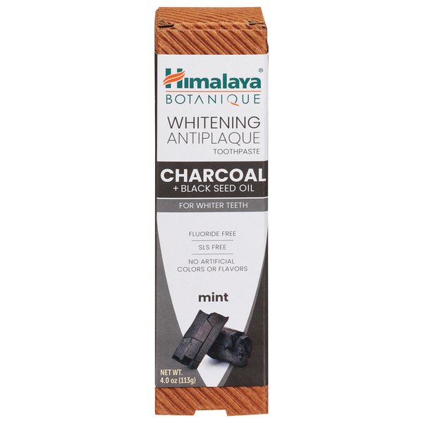 Body Lotions & Soap Himalaya Toothpaste, Antiplaque, Whitening, Charcoal + Black Seed Oil, Mint hero