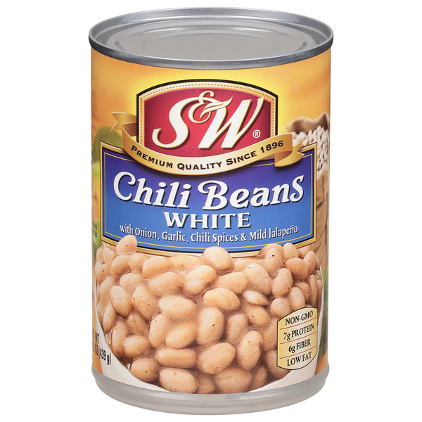 Canned Meals & Beans S&W White Chili Beans hero