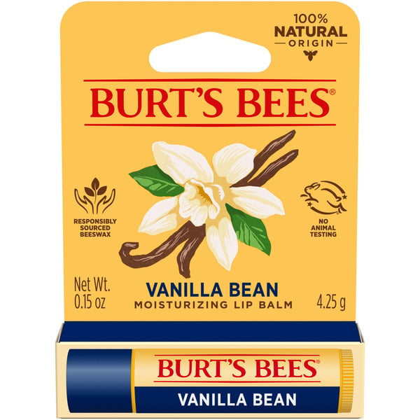 Beauty Burt's Bees Vanilla Bean Lip Balm, Natural Origin Lip Care hero