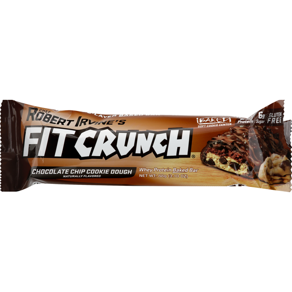 Energy & Granola Bars FITCRUNCH Protein Bar, Whey, Chocolate Chip Cookie Dough, Baked hero