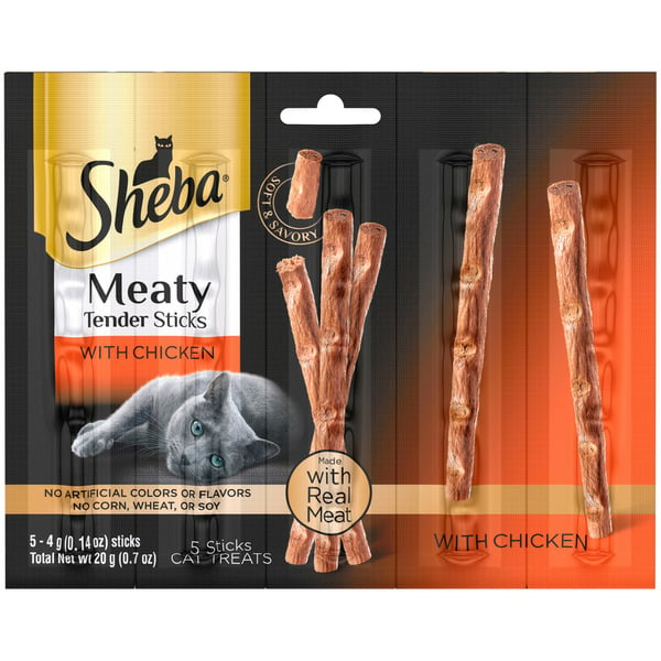 SHEBA PERFECT PORTIONS Meaty Tender Sticks With Chicken Cat Treats hero