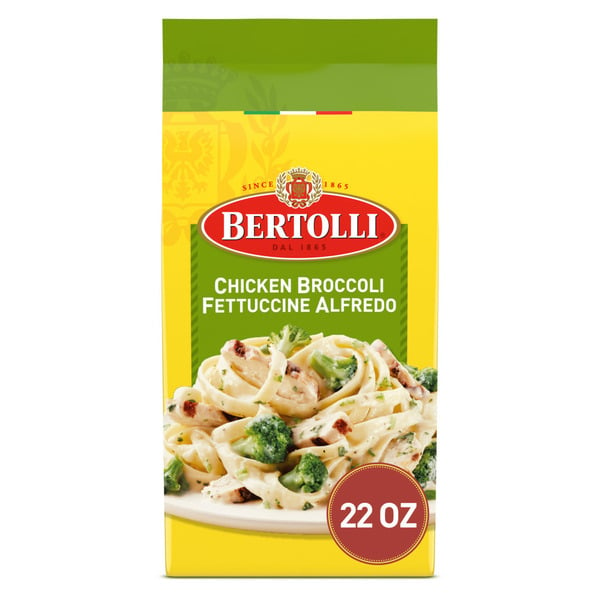 Dry Pasta Bertolli Chicken Broccoli Fettuccine Alfredo, Frozen Meals hero