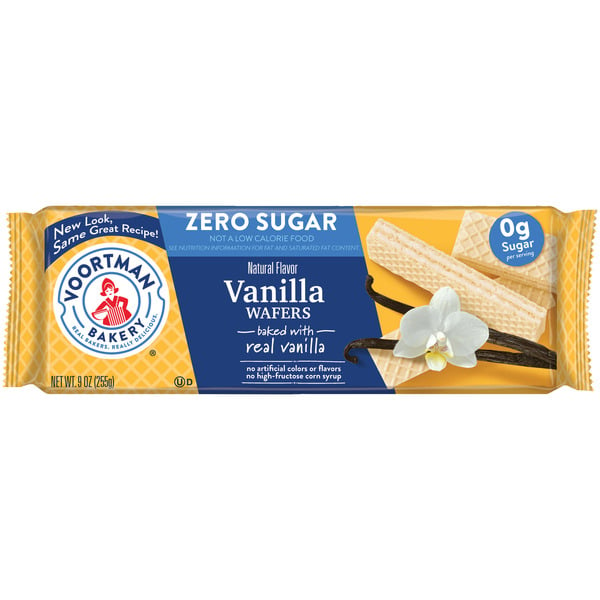 Packaged Cookies Voortman Bakery Wafers, Zero Sugar, Vanilla hero