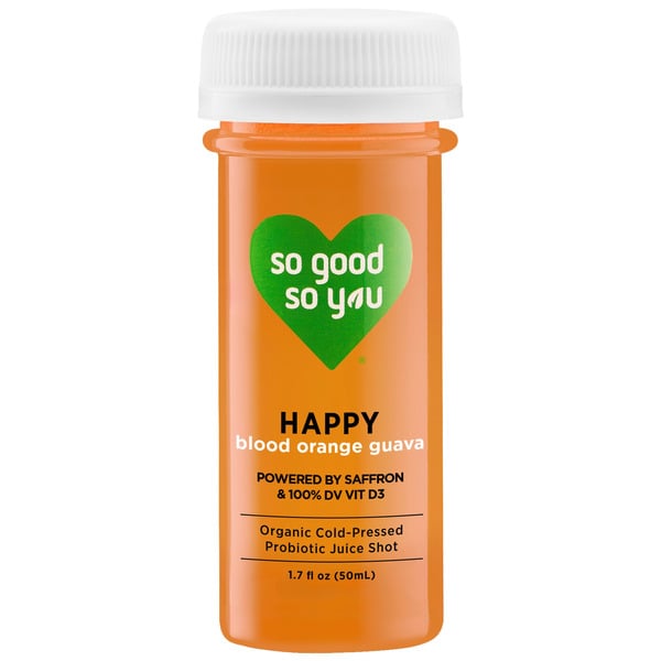 Refrigerated Beverages So Good So You Happy Blood Orange Guava Probiotic Juice Shot hero