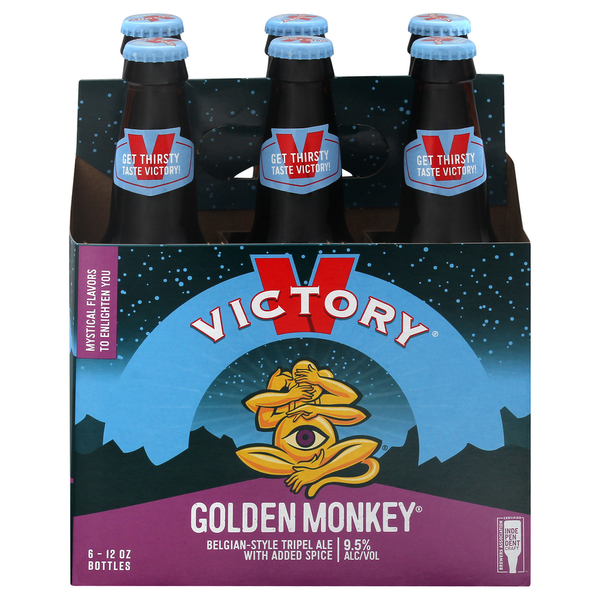 Beers & Coolers Victory Brewing Company Beer, Belgian-Style Tripel Ale, Golden Monkey hero