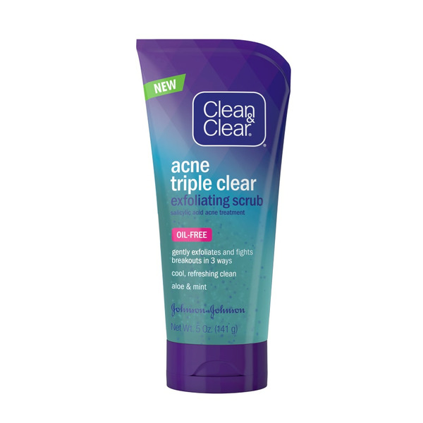 Facial Care Clean & Clear Acne Triple Clear Exfoliating Facial Scrub hero