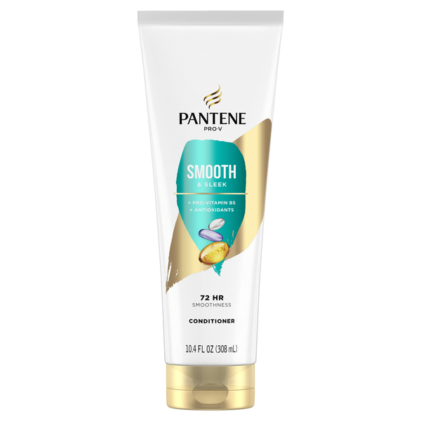 Beauty Pantene Conditioner, Smooth and Sleek for Dry Frizzy Hair, Color Safe hero